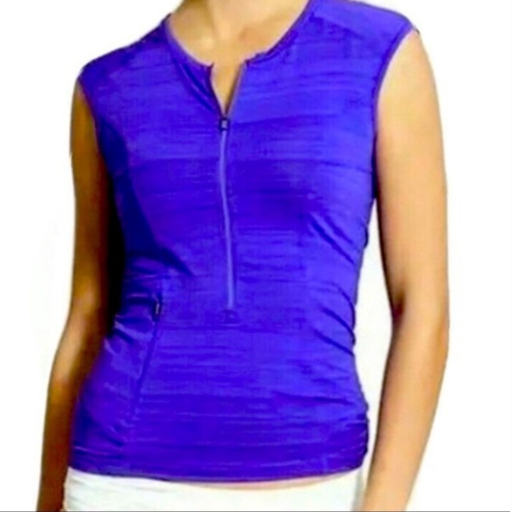 Athleta Pacifica Tank - Royal Blue / Purple EUC!